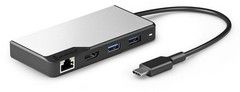 ALOGIC USB-C Fusion ALPHA V2 5-i-1-hubb HDMI, USB, Ethernet och PD ? Rymdgrå