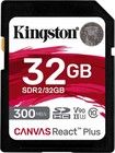 Kingston 32GB Canvas React Plus SDHC UHS-II