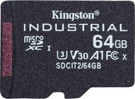 Kingston 64GB microSDXC Industrial C10 A1 pSLC Card w/o Adapter