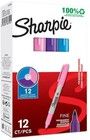 Sharpie Permanent Marker Fine 12-Tuck Assorted Colours Pink/Purple/Blu